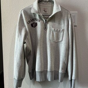 Todd Snyder Men's Gray Zip-Up Sweater